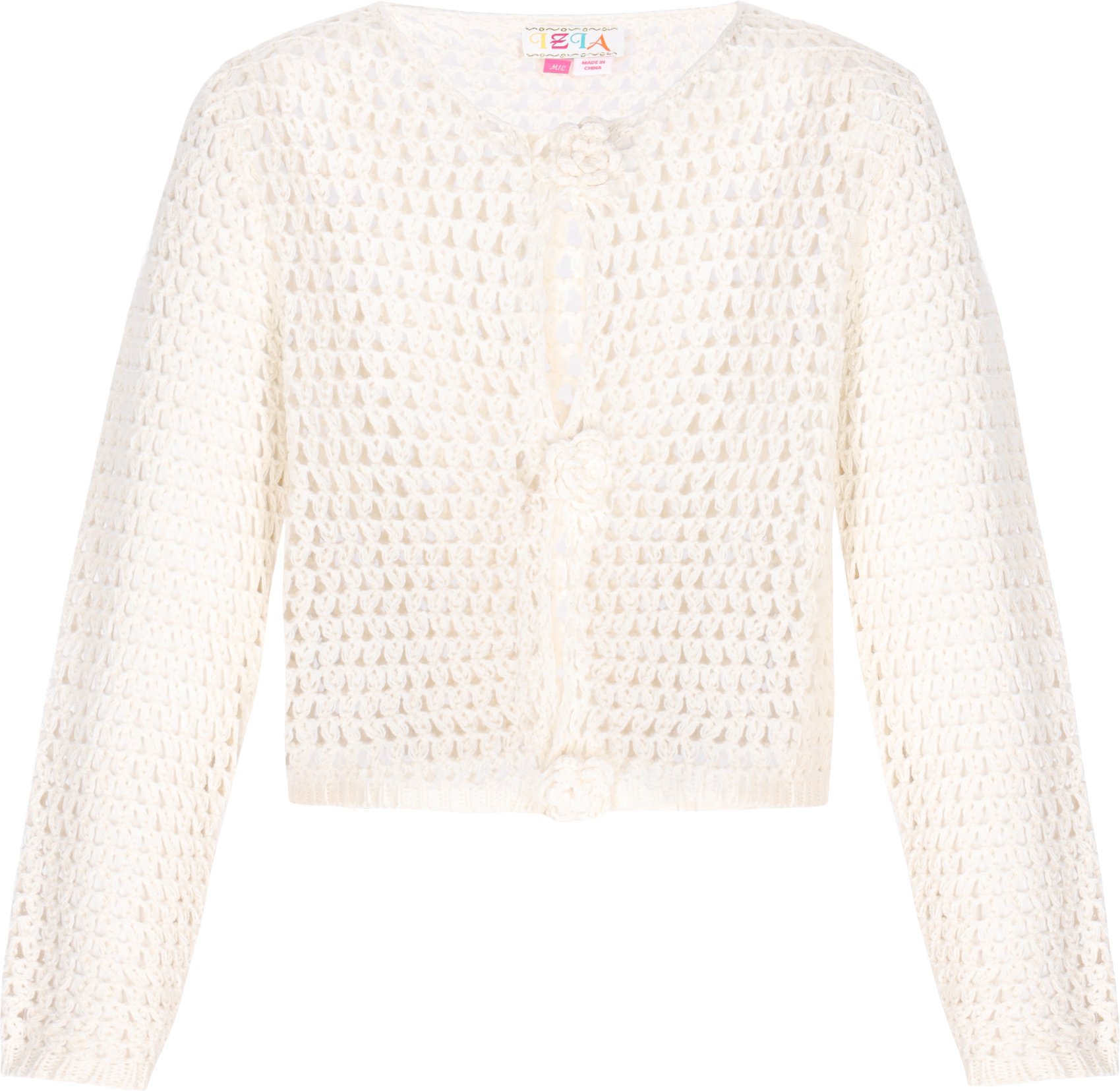 IZIA Strickjacke Frauen cremefarben