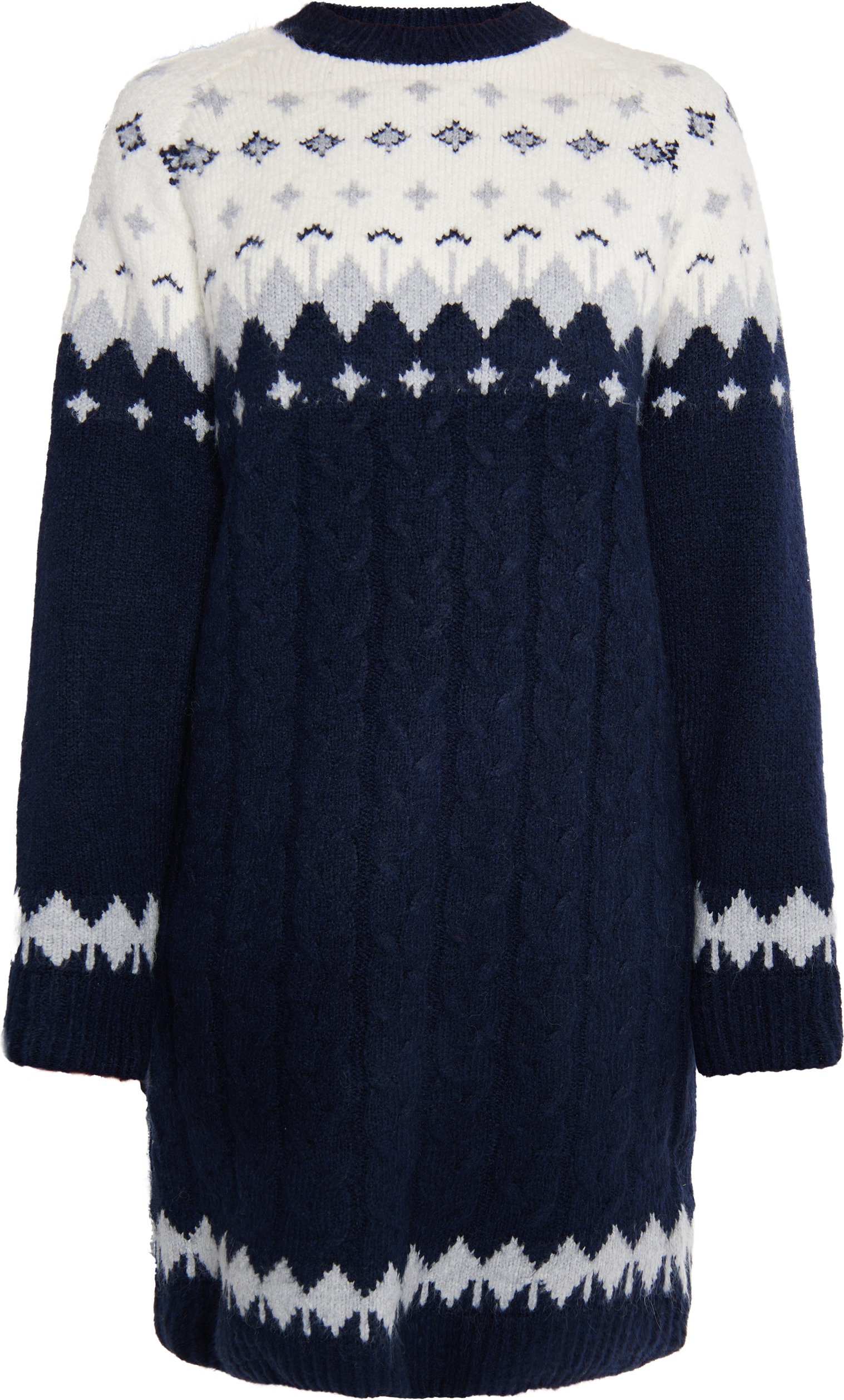 usha Strickkleid Damen Marine Mehrfarbig