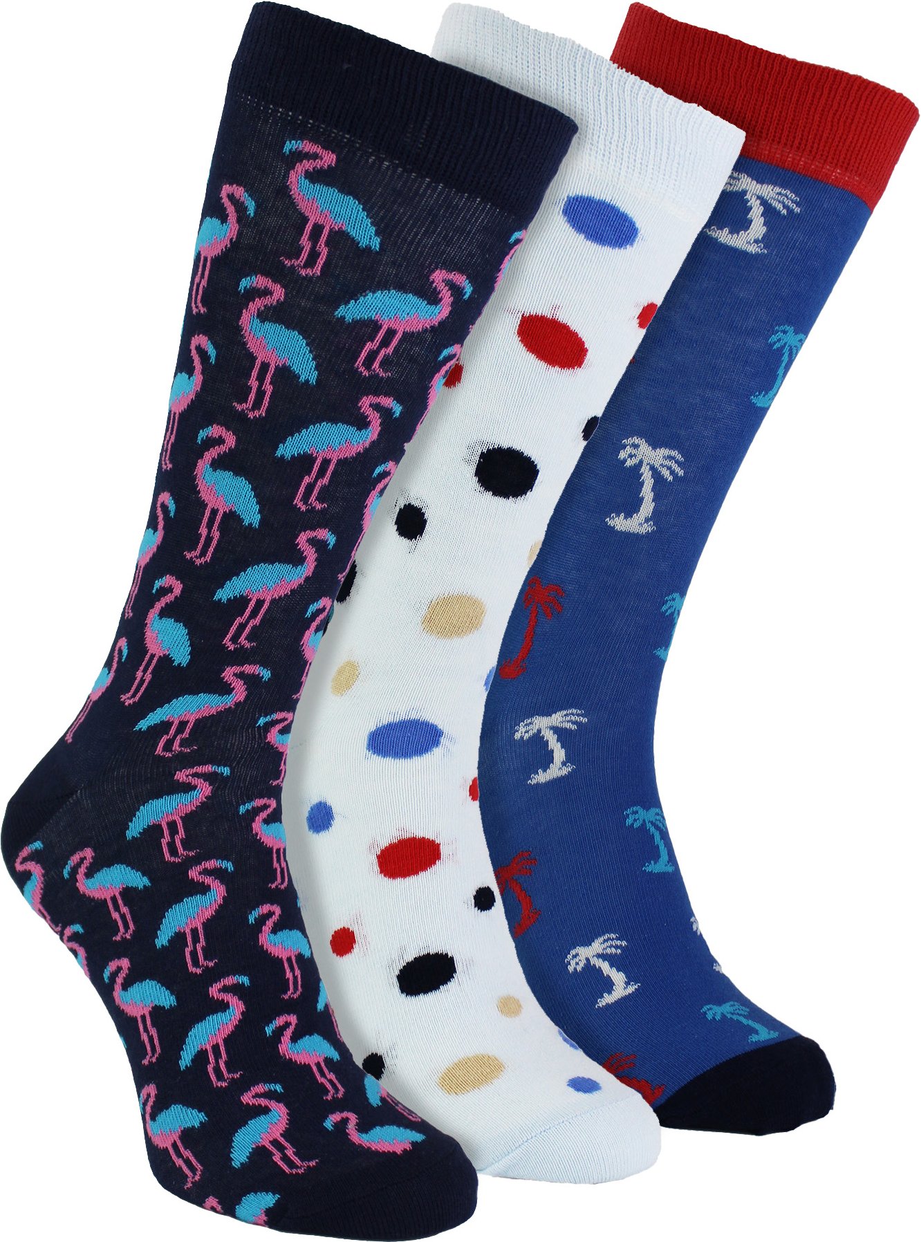 Thumbnail - HS von Happy Socks - Herren 3er-Pack ausgefallene Sommer-Vibes Socke - Palmen