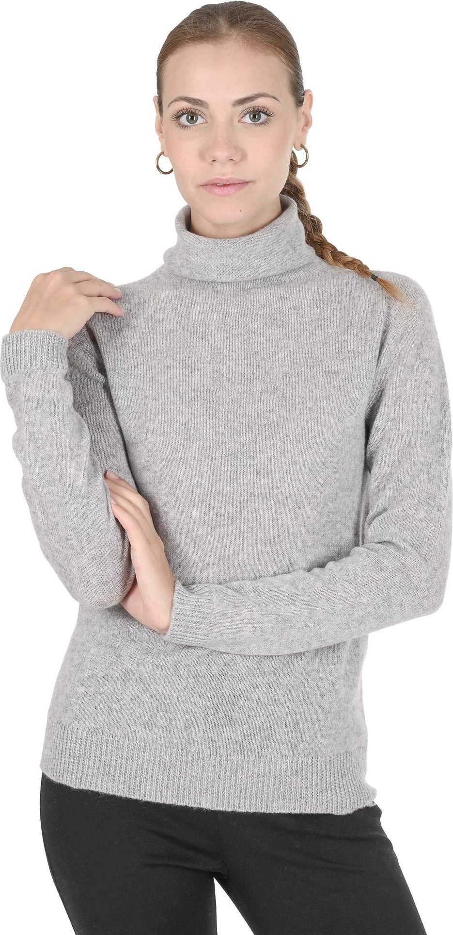 Thumbnail - Kaschmir Damen Rollkragenpullover - Hergestellt in Italien