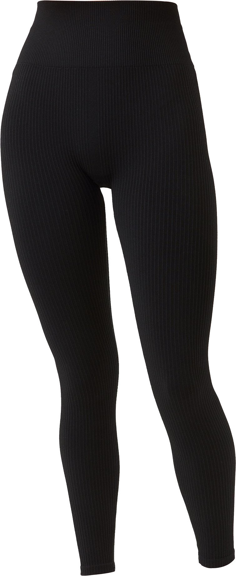 Björn Borg - Ladies Seamless Ribbed Footless Tights Leggings - Schwarz