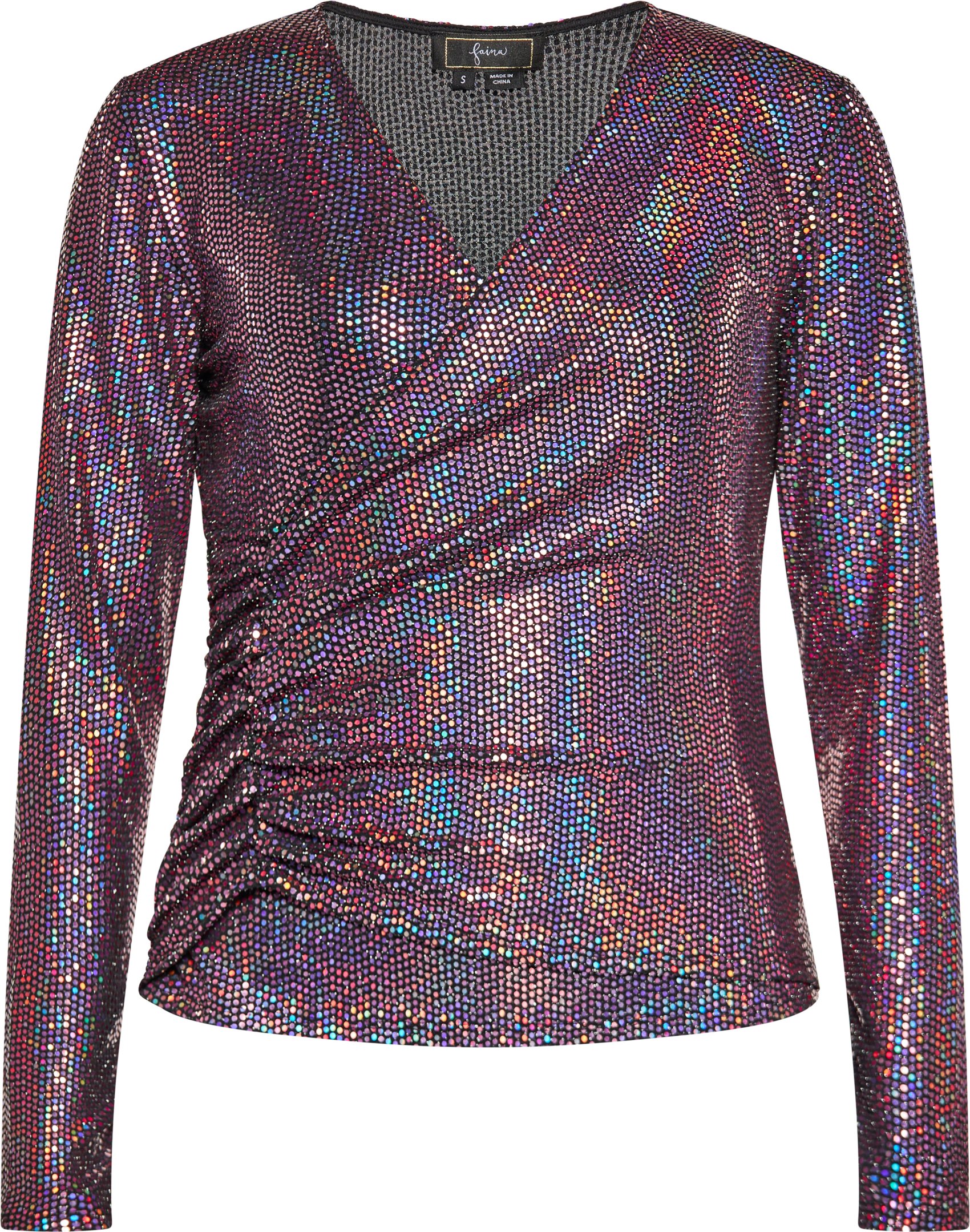 Faina Blusenshirt Damen Rosa Mehrfarbig