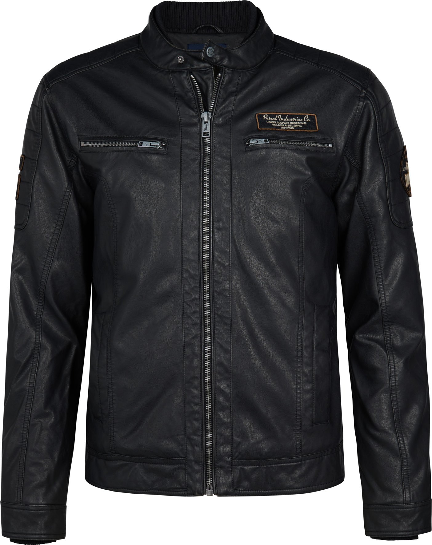 Petrol Industries - PU Bikerjacke Michigan Herren - Schwarz