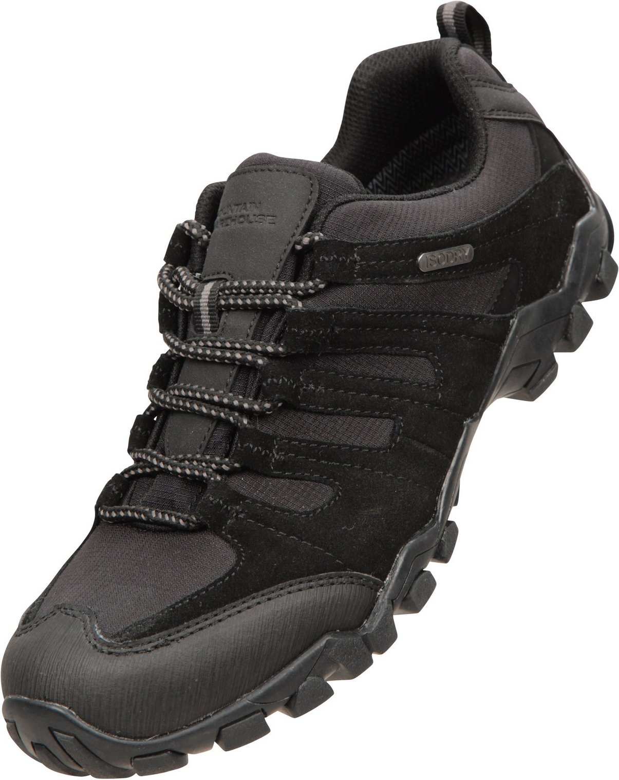 Mountain Warehouse Womens/Ladies Belfour Suede Waterproof Walking Schuhe (Schwarz)