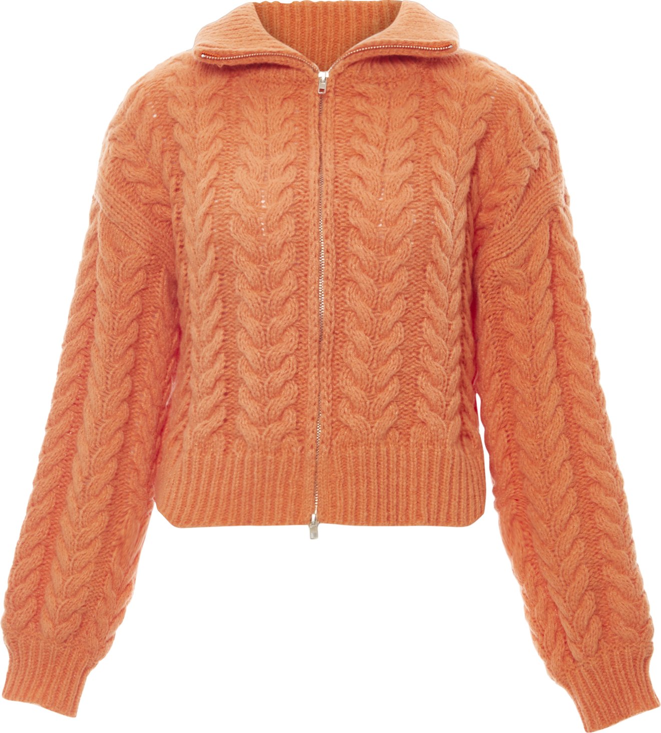 Mymo Strickjacke Damen orange