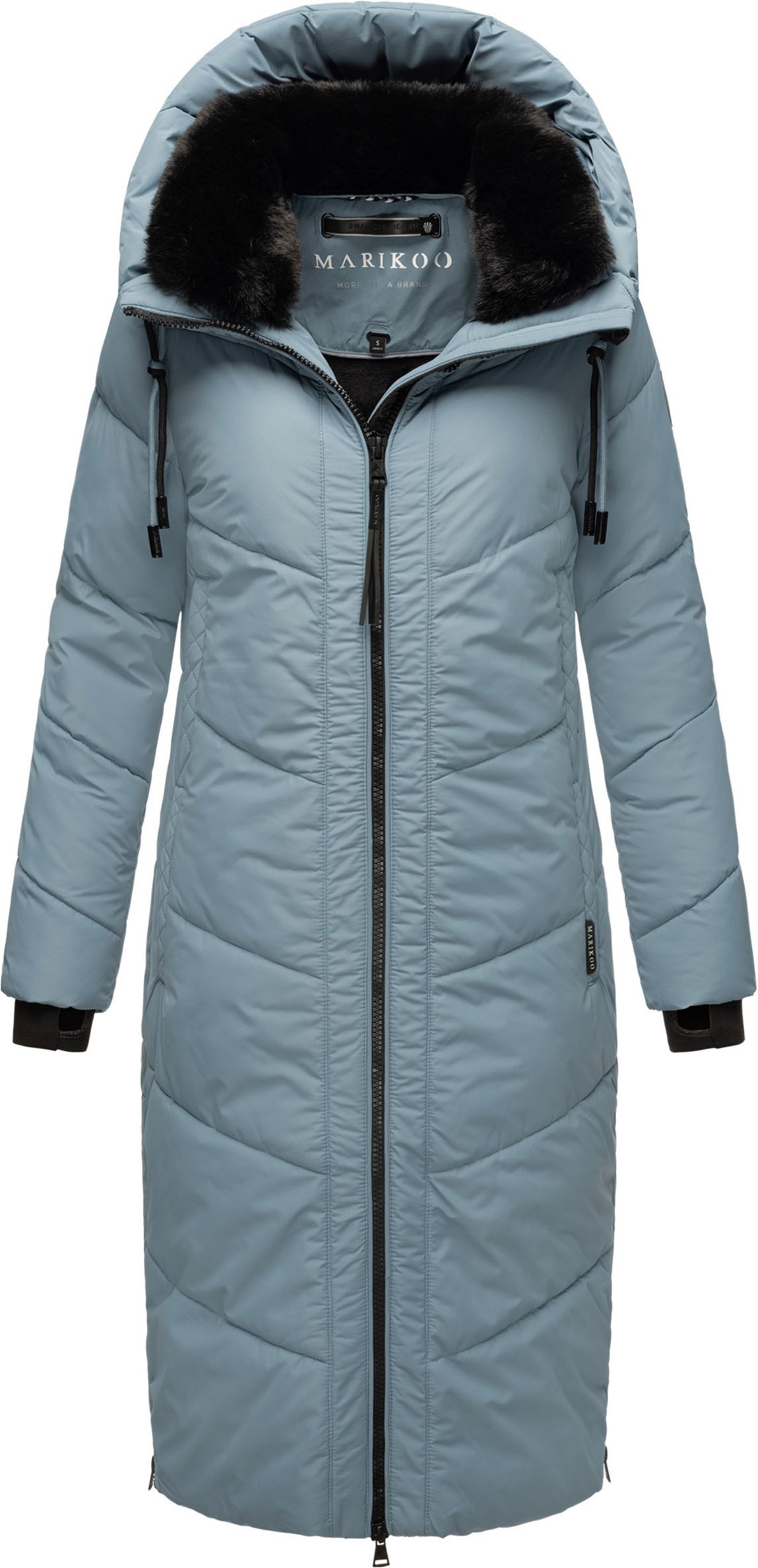 Marikoo Damen Winterjacke Nadaree – lang, warm & mit Kapuze