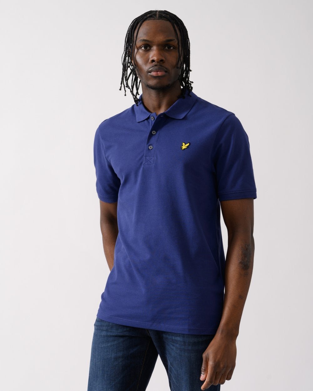 Lyle & Scott Unifarbenes Herren Polohemd