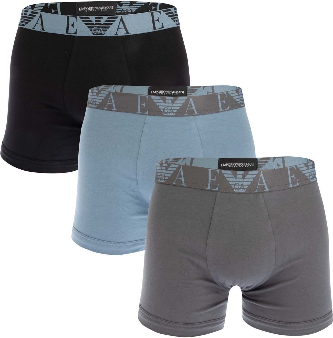 Herren Emporio Armani 3er-Pack Boxershorts in Mehrfarbig