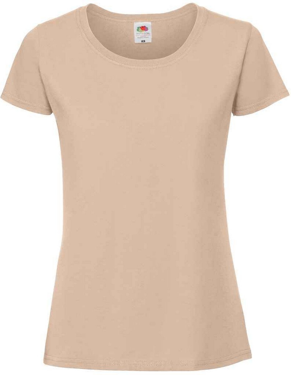 Fruit Of The Damen T-Shirt, enganliegend (Sand)