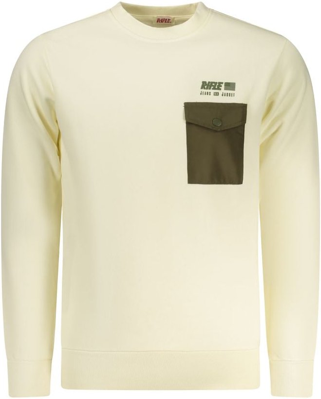Rifle Bianco Baumwolle Herren Sweatshirt