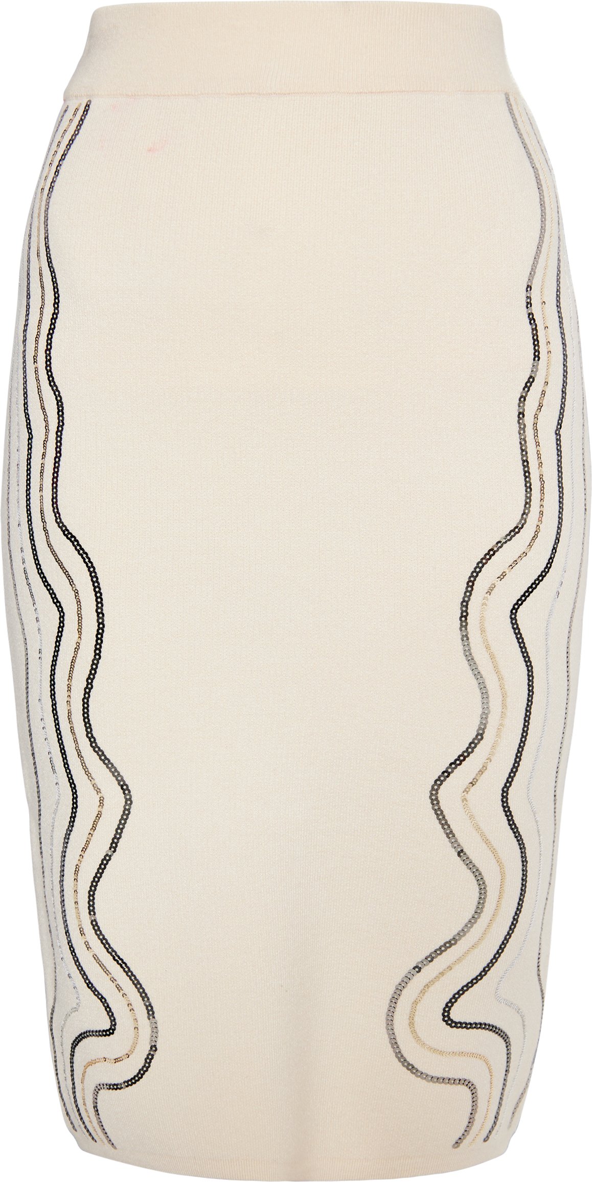 Thumbnail - Faina Strick Midirock Damen Wollweiß