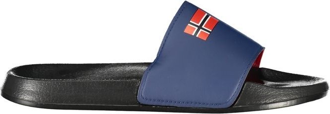 Slide-Sandalen mit Flaggen-Detail