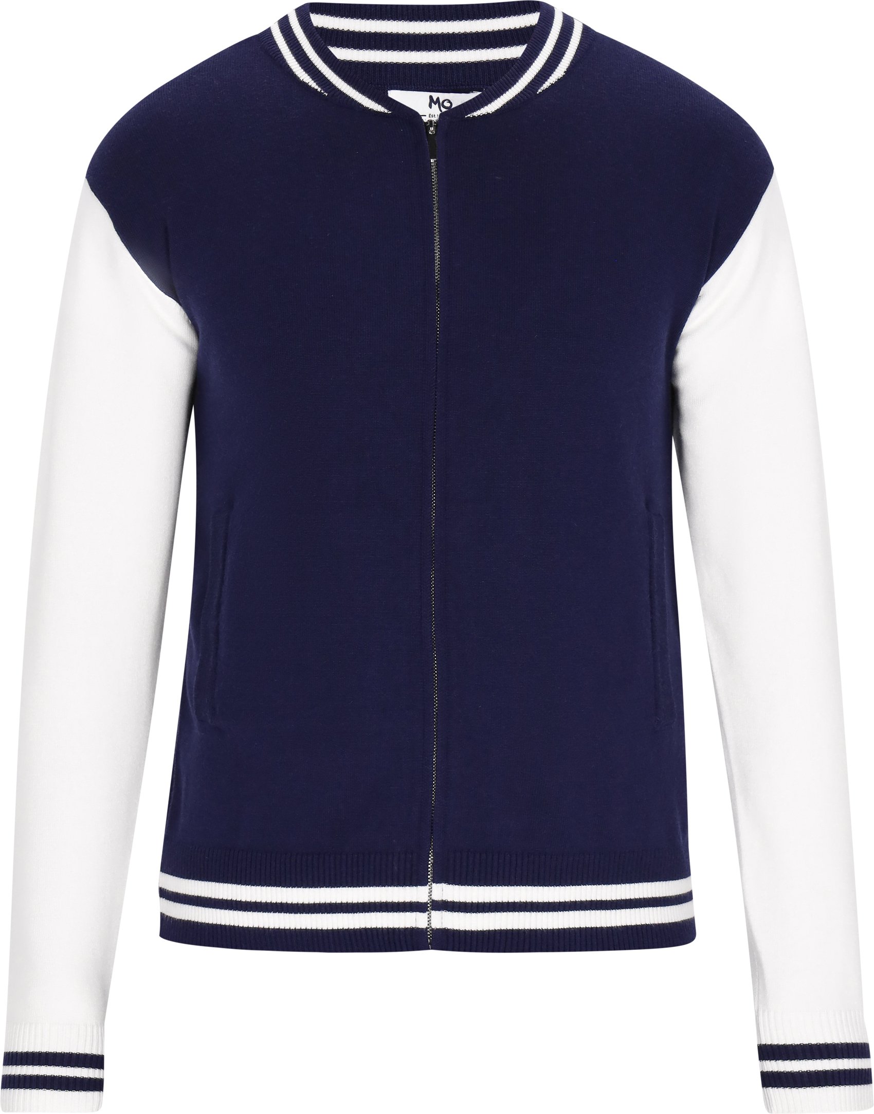 Mo Jacke Männer marineblau cremeweiß