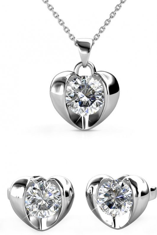 Simply Love Set - Silber und Kristall