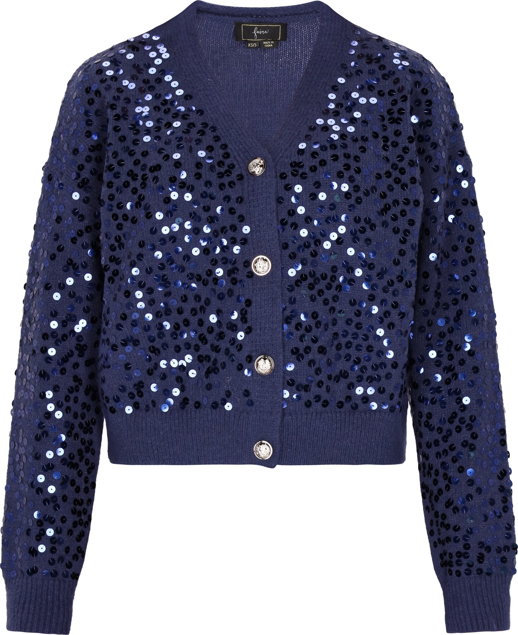 Faina Strickjacke Damen Marine