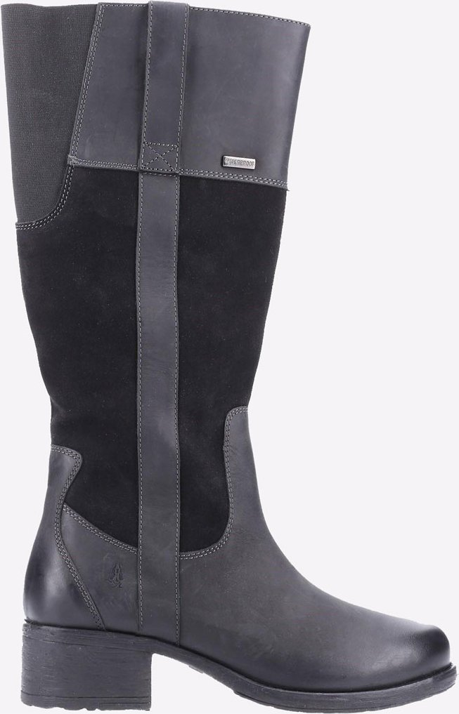 Hush Puppies Samara Damenstiefel Aus Schwarzem Wildleder