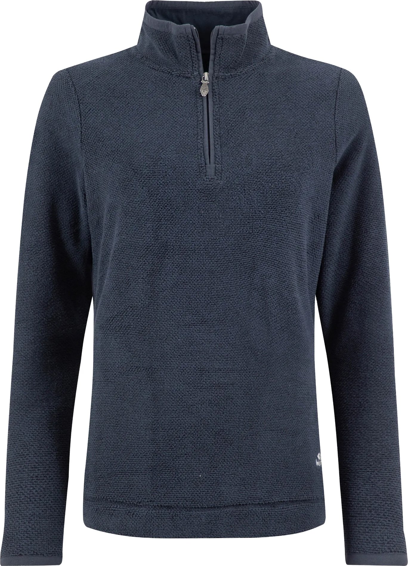Weird Fish - "Sarah" Fleece-Oberteil für Damen, mit kurzem Reißverschluss, Strukturiert (Mitternachtsblau)