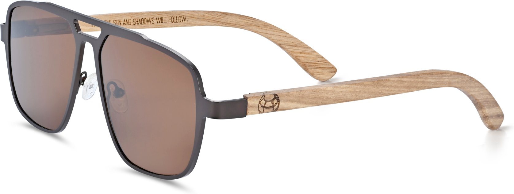 Earth Wood Avila Polarisierte Sonnenbrille - Zebra/Braun