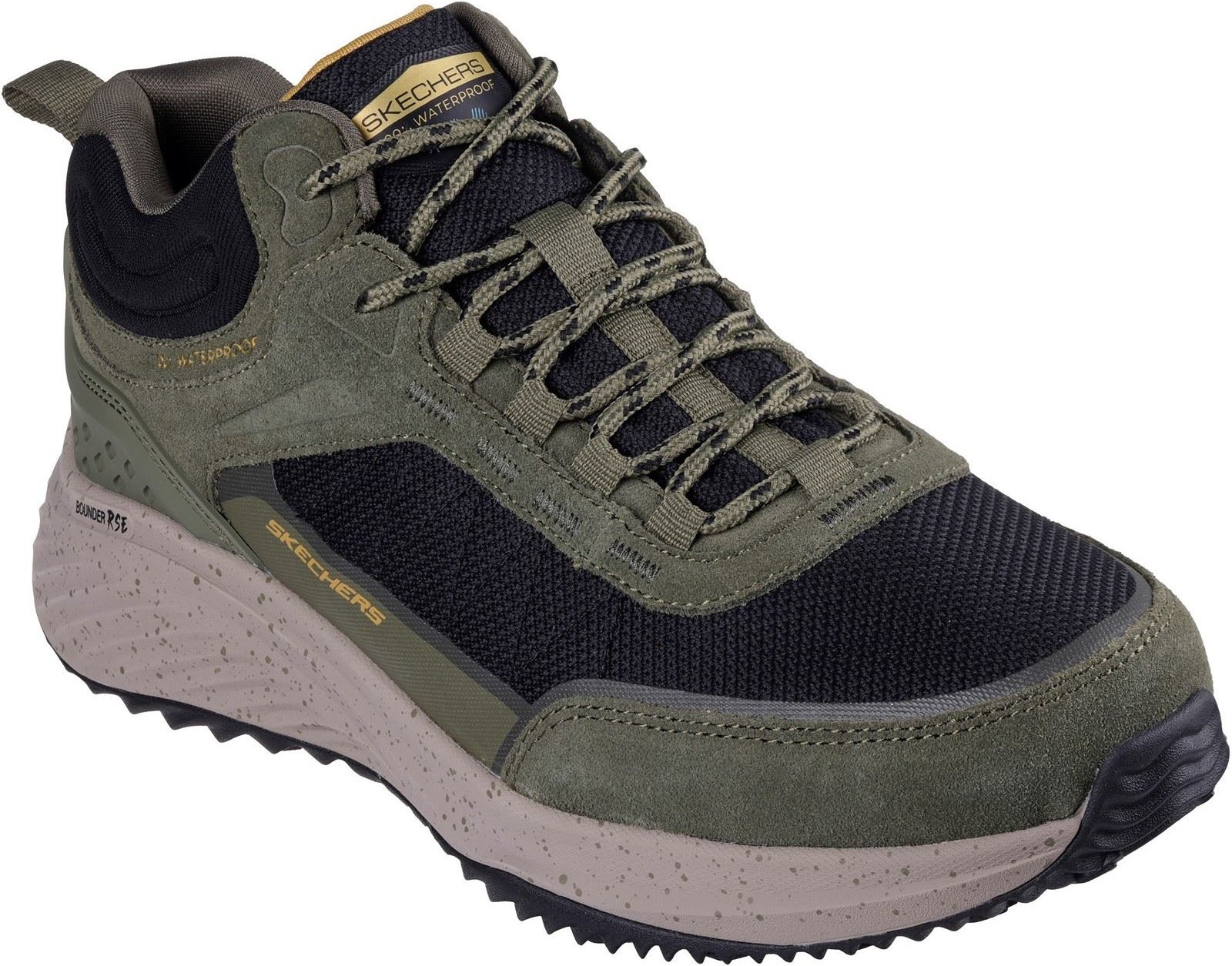Thumbnail - Skechers Bounder Rse Leder Herren Olive/Schwarz Wanderschuhe