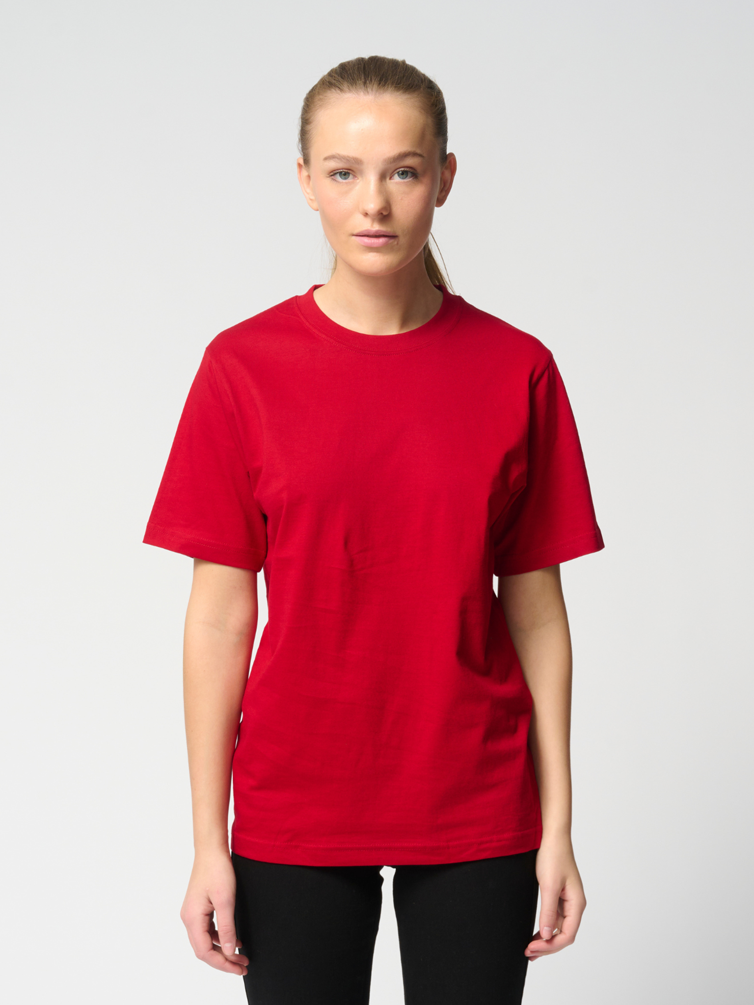 Übergroßes T-Shirt – Rot