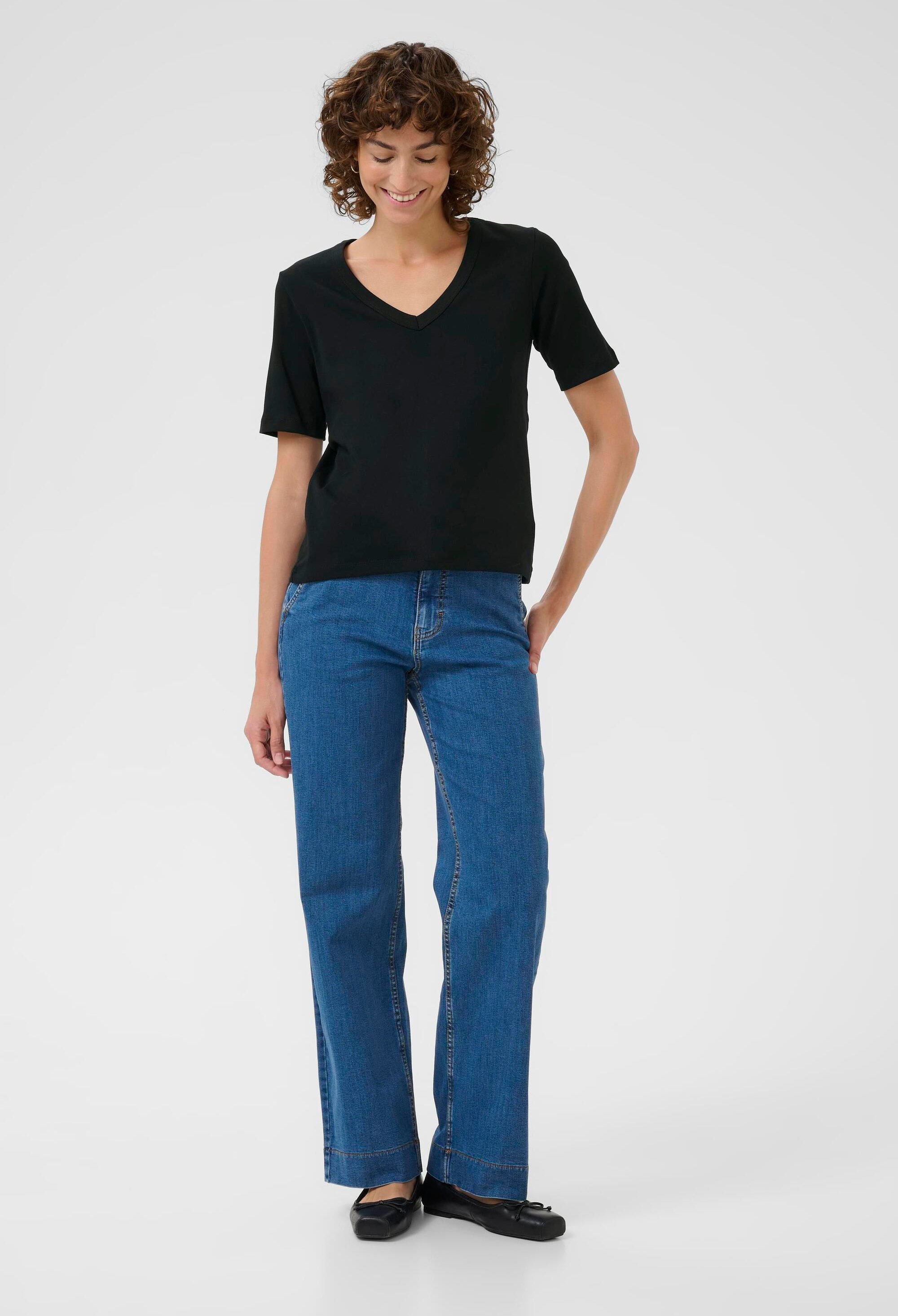 T-shirt RatansaPW T-shirt Gerade Passform black