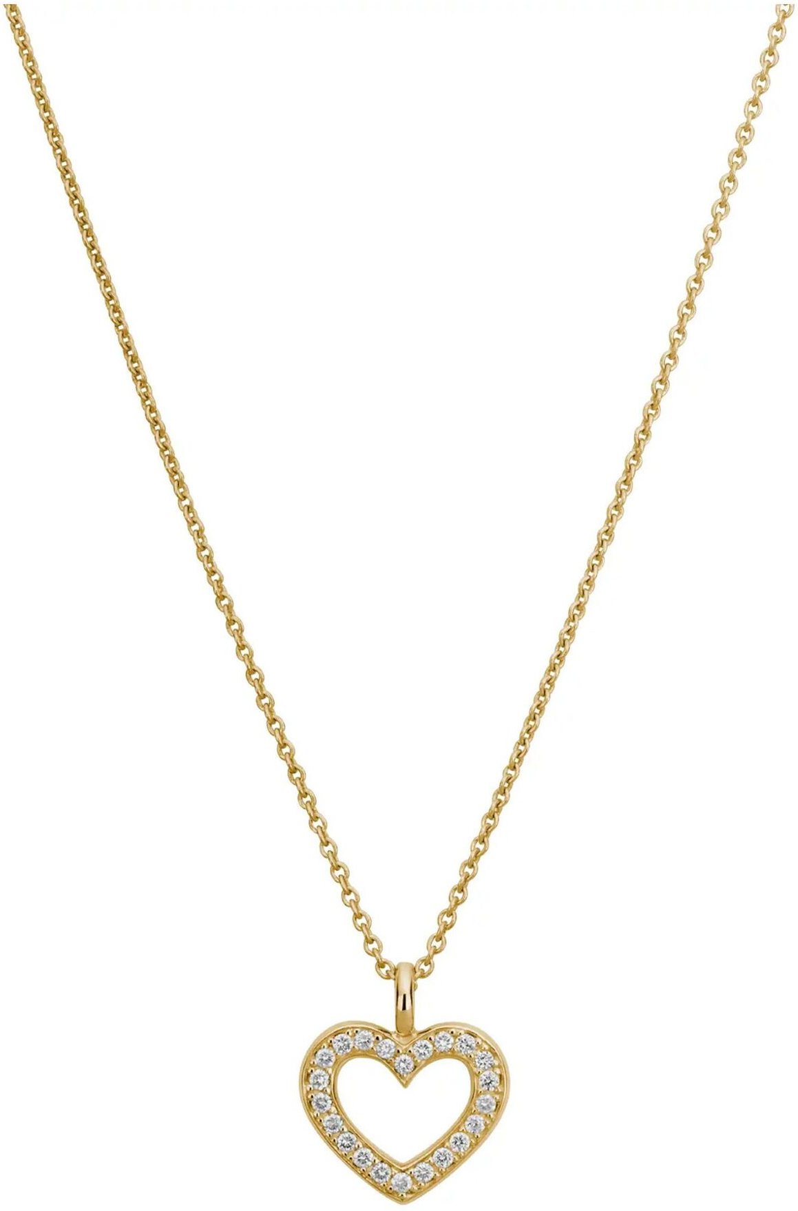 Lyomi Anhänger 585/- Gelbgold Herz 22 synth. Diam. 0,15ct.