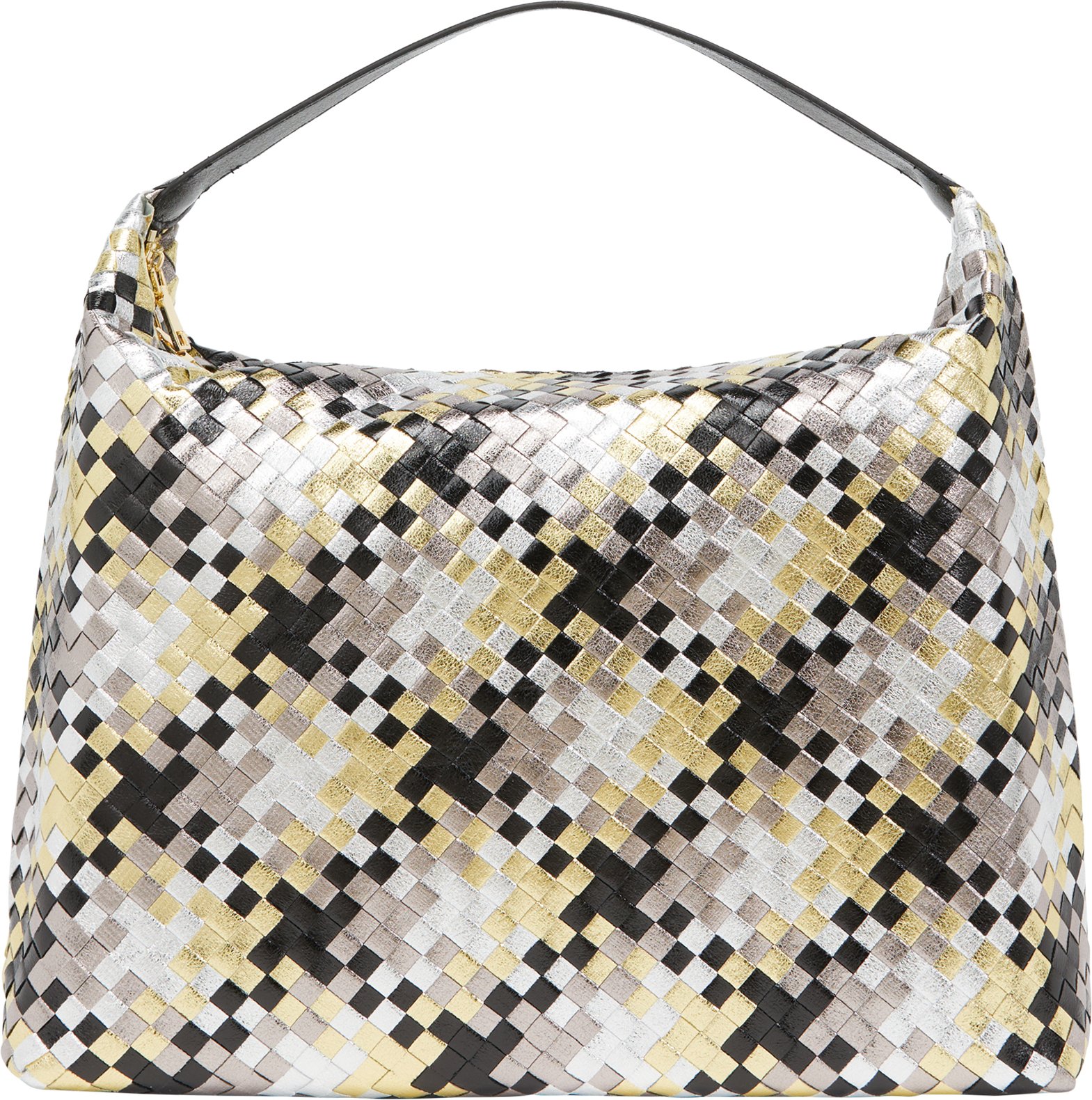 Faina Hobo-Tasche Hobo-Tasche Frauen Weiß Schwarz Gelb