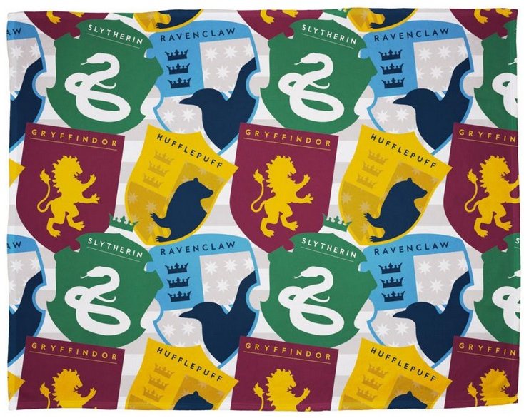 Harry Potter - Decke, Fleece, Aufkleber (Bunt)