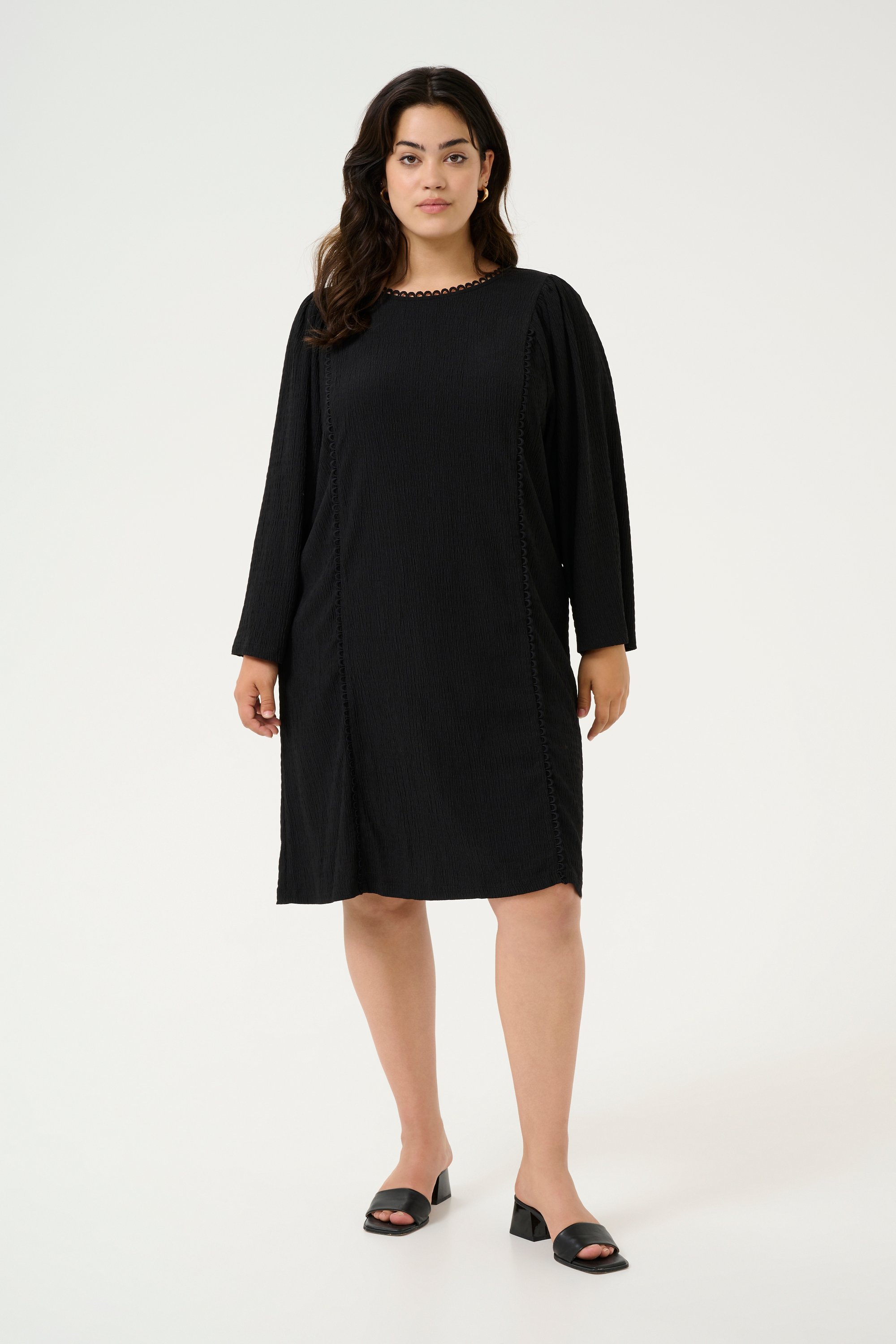 Jerseykleid A-shape black