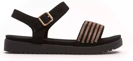 Péché Originel Gold Textil Damensandale