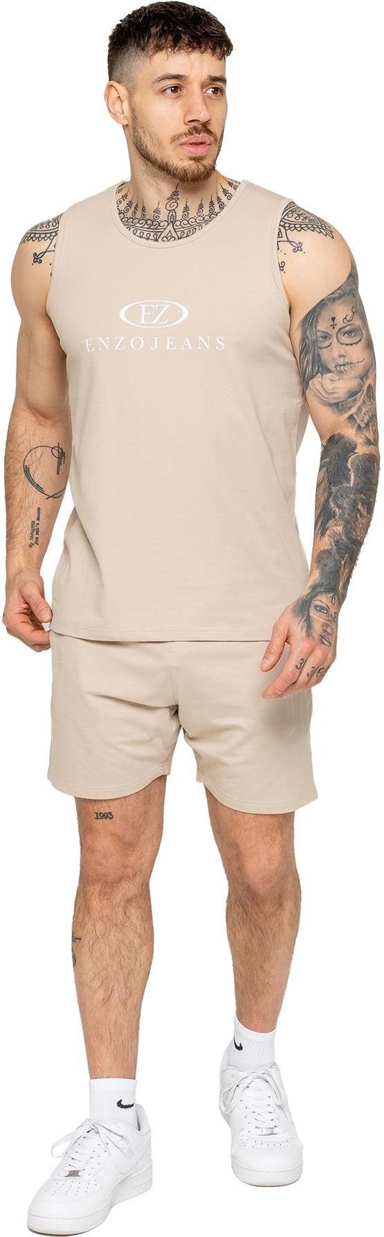 Enzo | Herren Gymnastikweste & Shorts Trainingsanzug Set