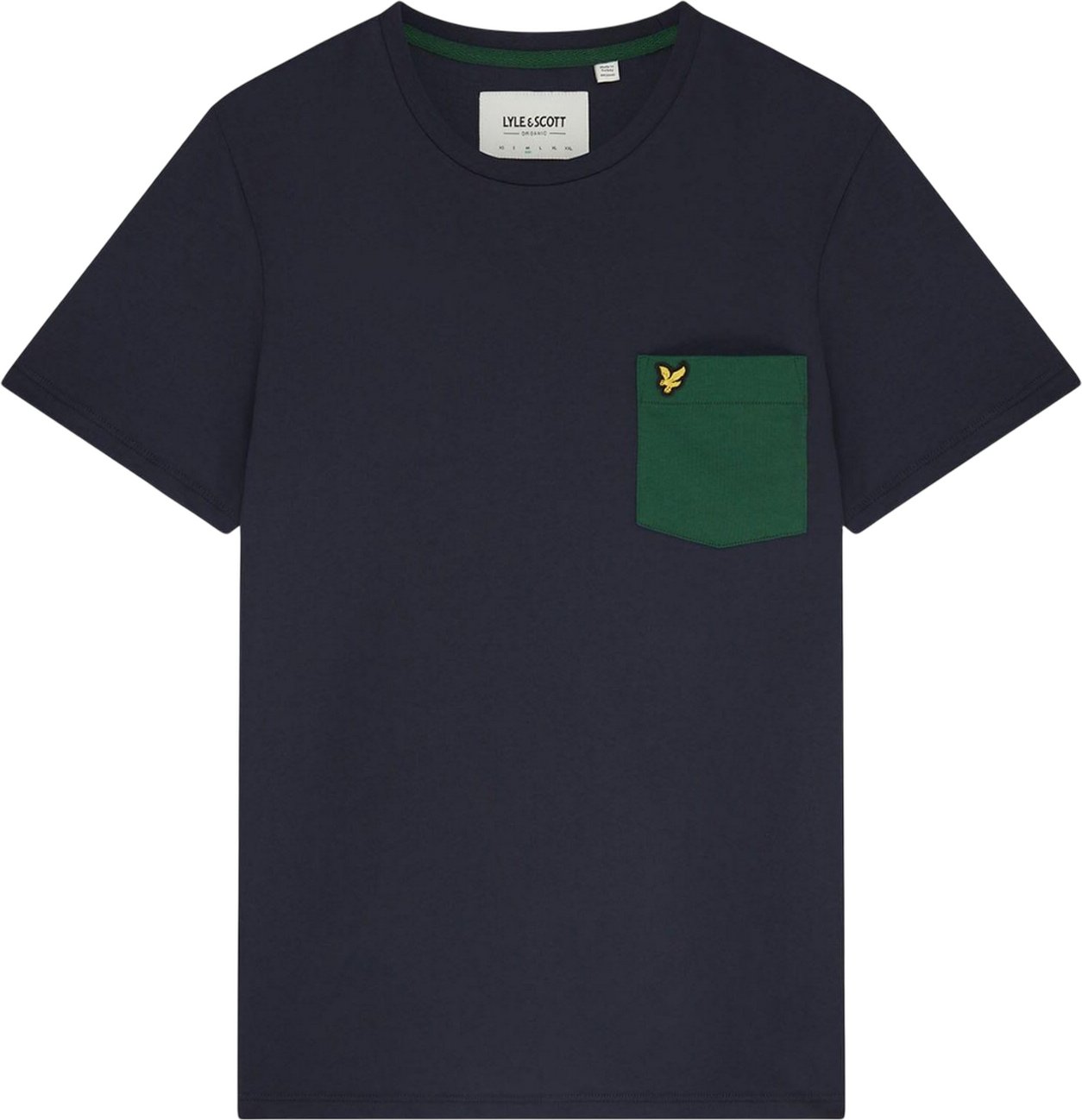 Lyle & Scott - T-Shirt Kontrasttasche für Herren (Marine)