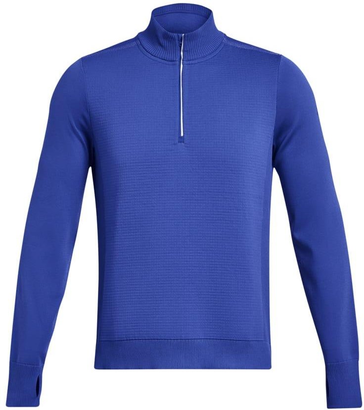 Thumbnail - Under Armour - "IntelliKnit" Oberteil mit halbem Reißverschluss für Herren - Laufen (Blau)
