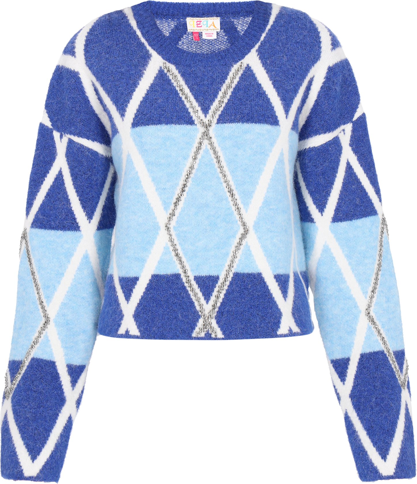 IZIA Pullover Frauen Marineblau Hellblau
