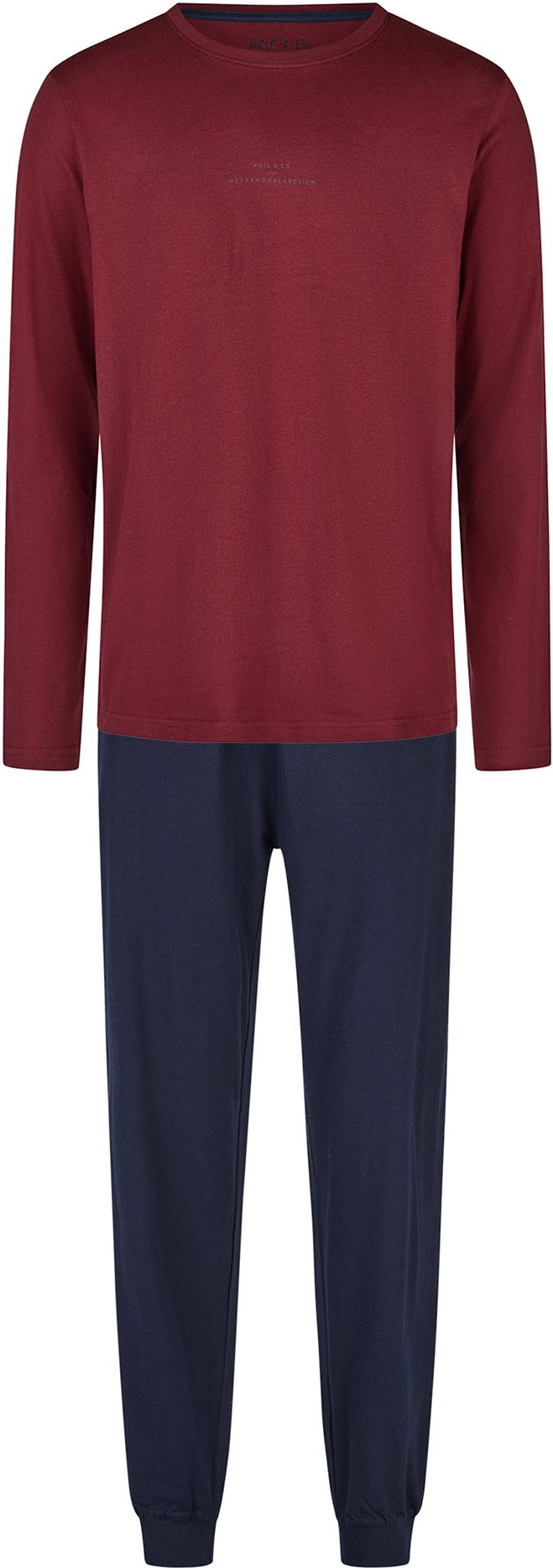 Phil & Co. Berlin Herren Pyjama Weekend CollectionSchlafanzug, Pyjama Set, Nachtwäsche