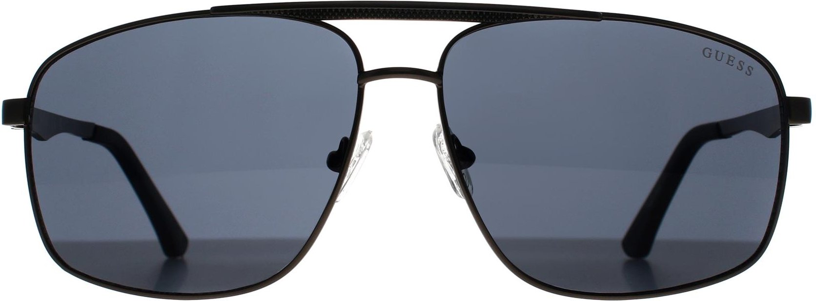 Guess Aviator Mens Matte Gunmetal Rauch Grau GO00063