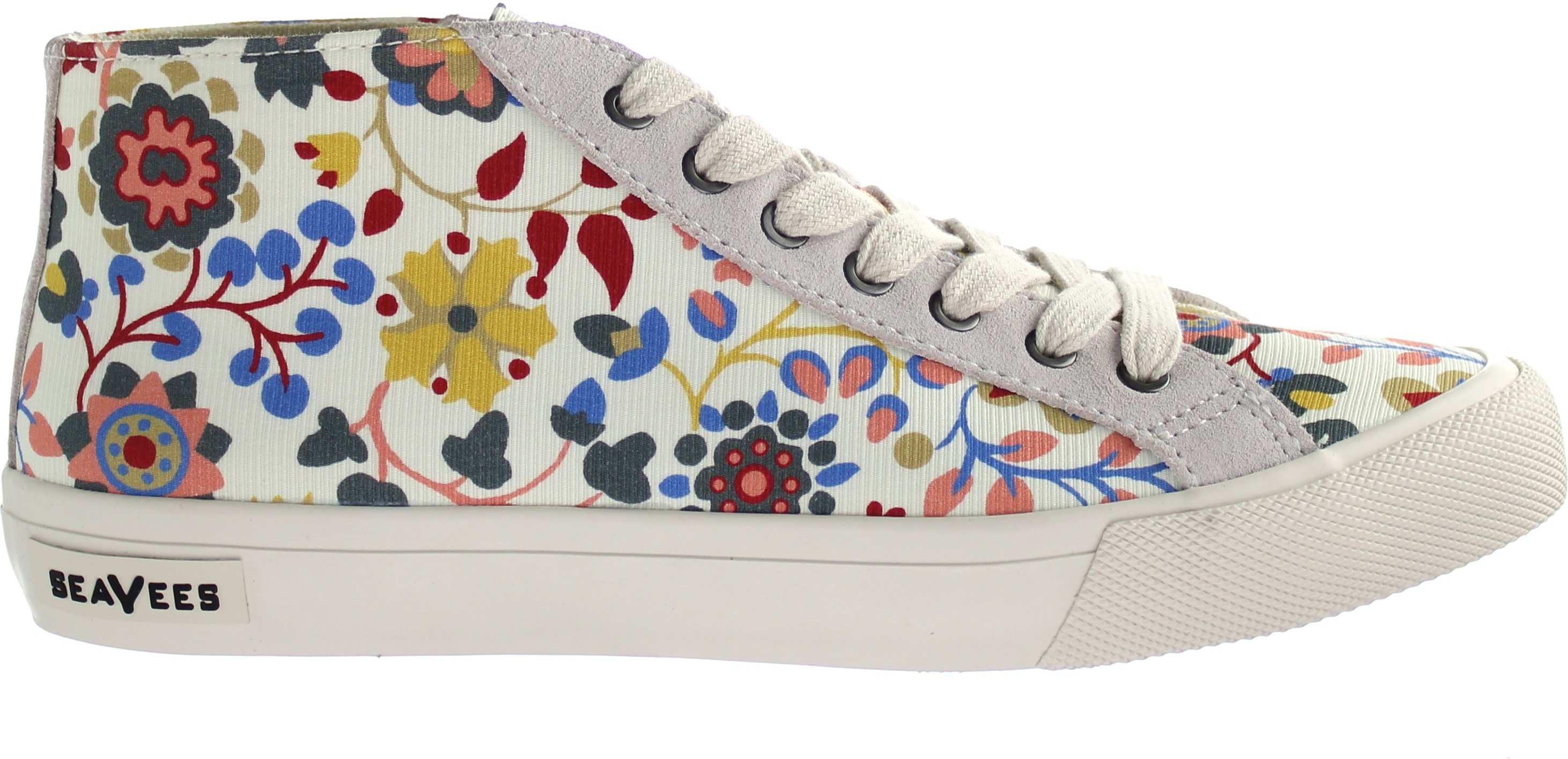 Seavees California Special Liberty Schnürung Multicolor-Leinwand Womens PlimsSolls