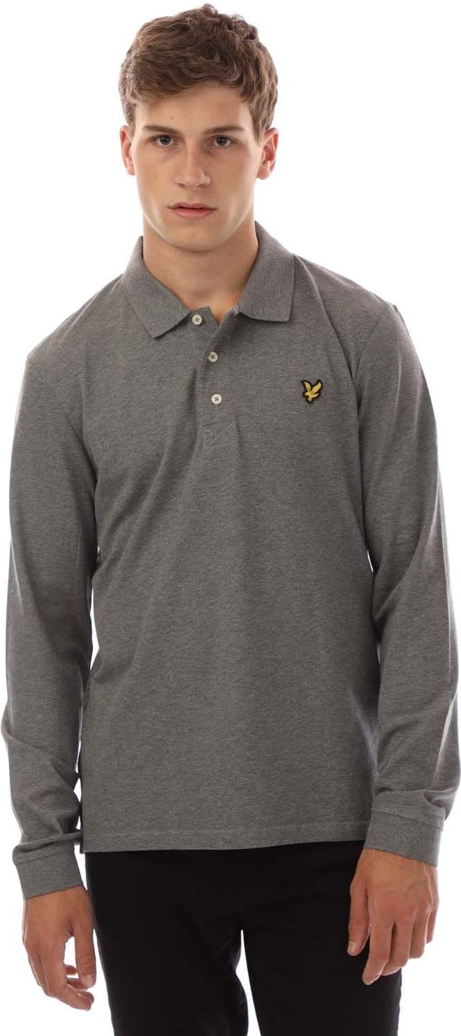 Lyle & Scott - Poloshirt für Herren Langärmlig (Grau)