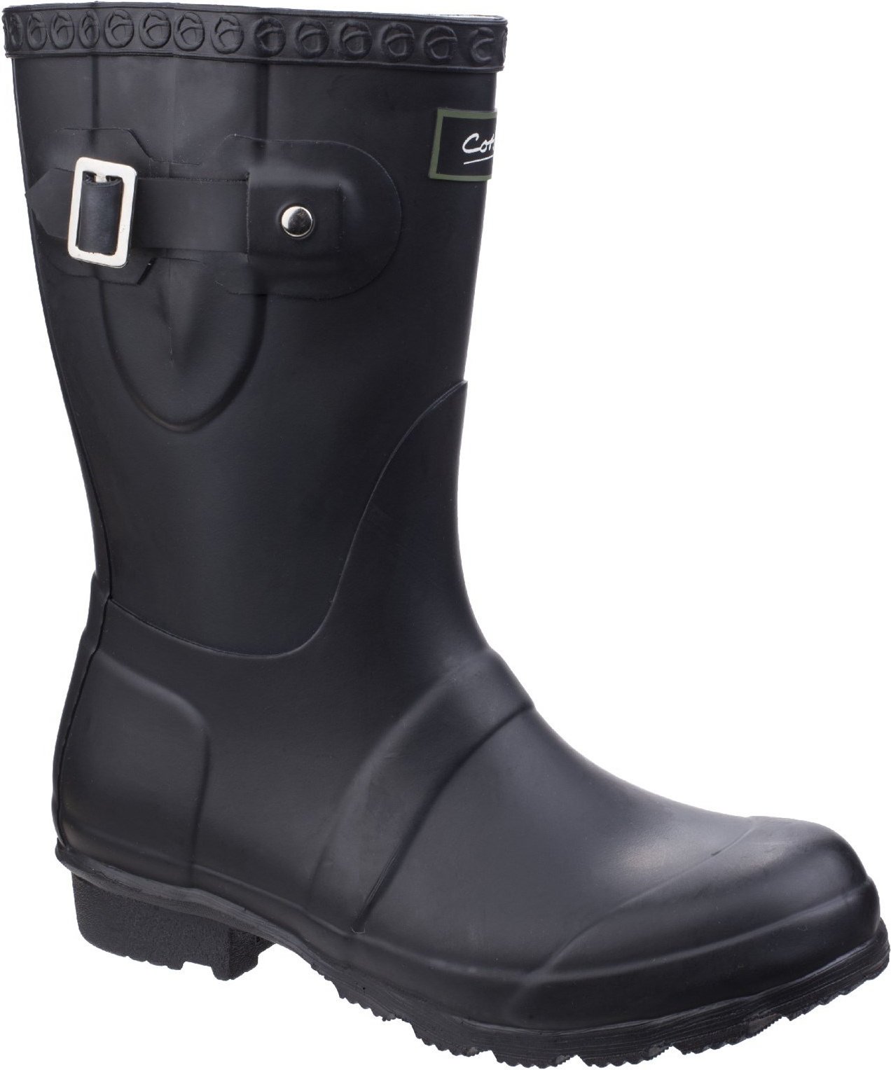 Cotswold Womens/Ladies Windsor Short Waterproof Pull On Wellington Boots (Schwarz)