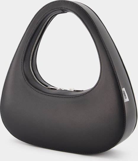 Baguette Swipe Schultertasche - Coperni - Leder - Schwarz