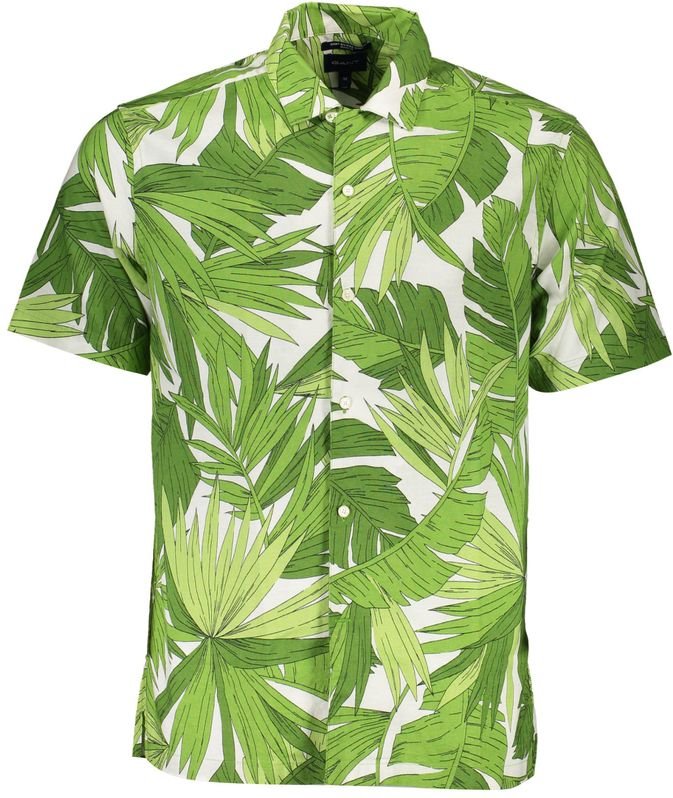 Shirt mit Palmblattmuster