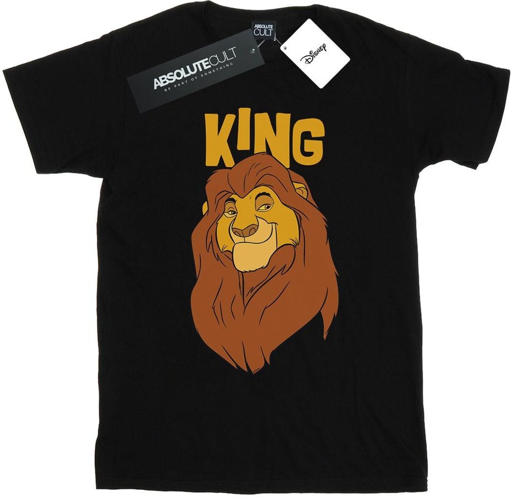 Disney - "The Lion King Mufasa King" T-Shirt für Herren (Schwarz)