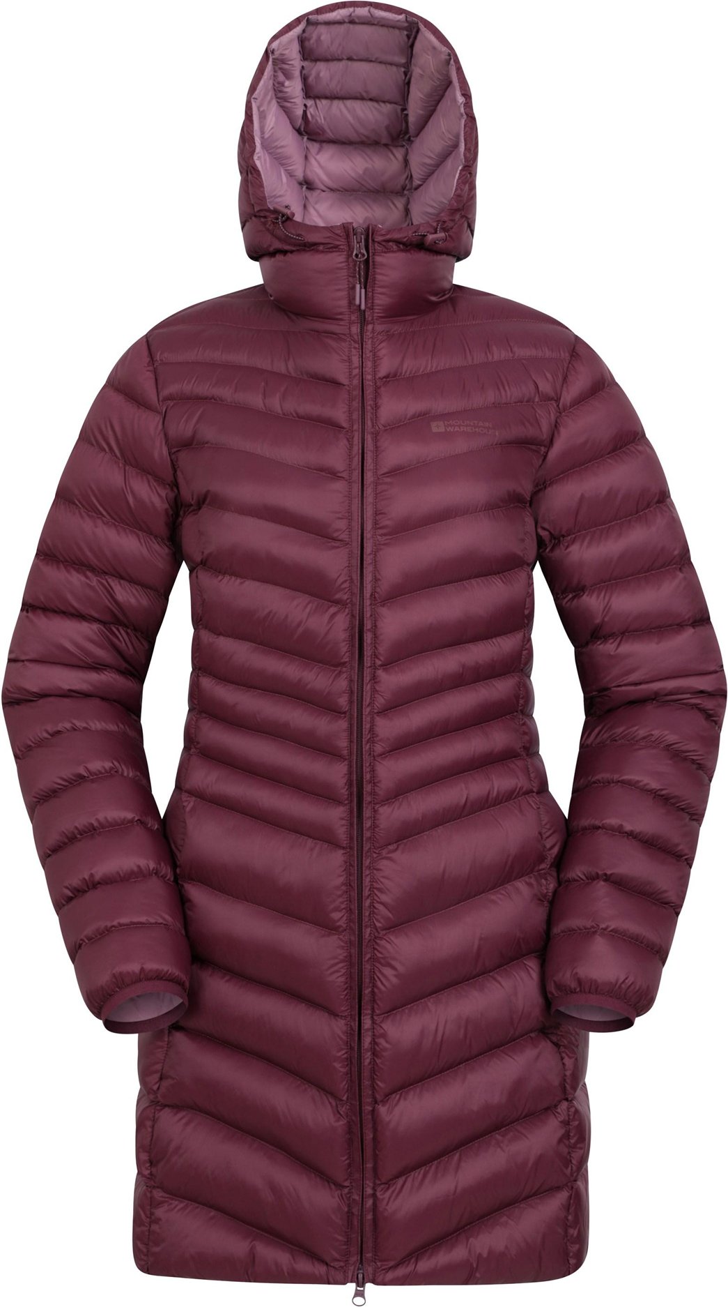 Mountain Warehouse Damen/Damen Florence Lange Gepolsterte Jacke (Burgund)