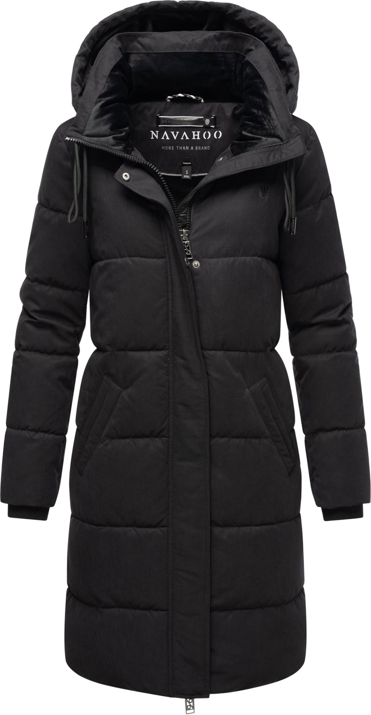 Navahoo Wintertanz Damen Winter Steppjacke mit abnehmbarer Kapuze