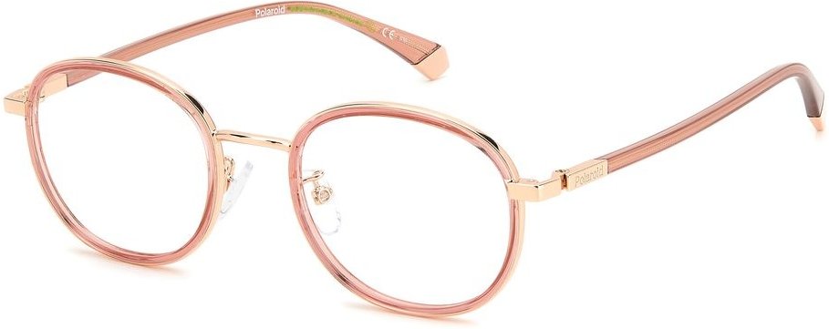 Roségoldene Runde Brille Pld D475 Gdb