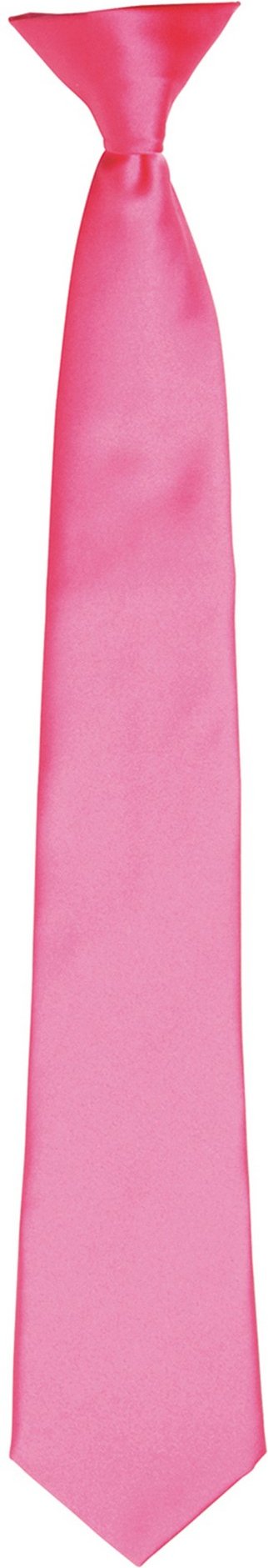 Thumbnail - Premier Colours Herren Satin Clip Krawatte (Fuchsia)