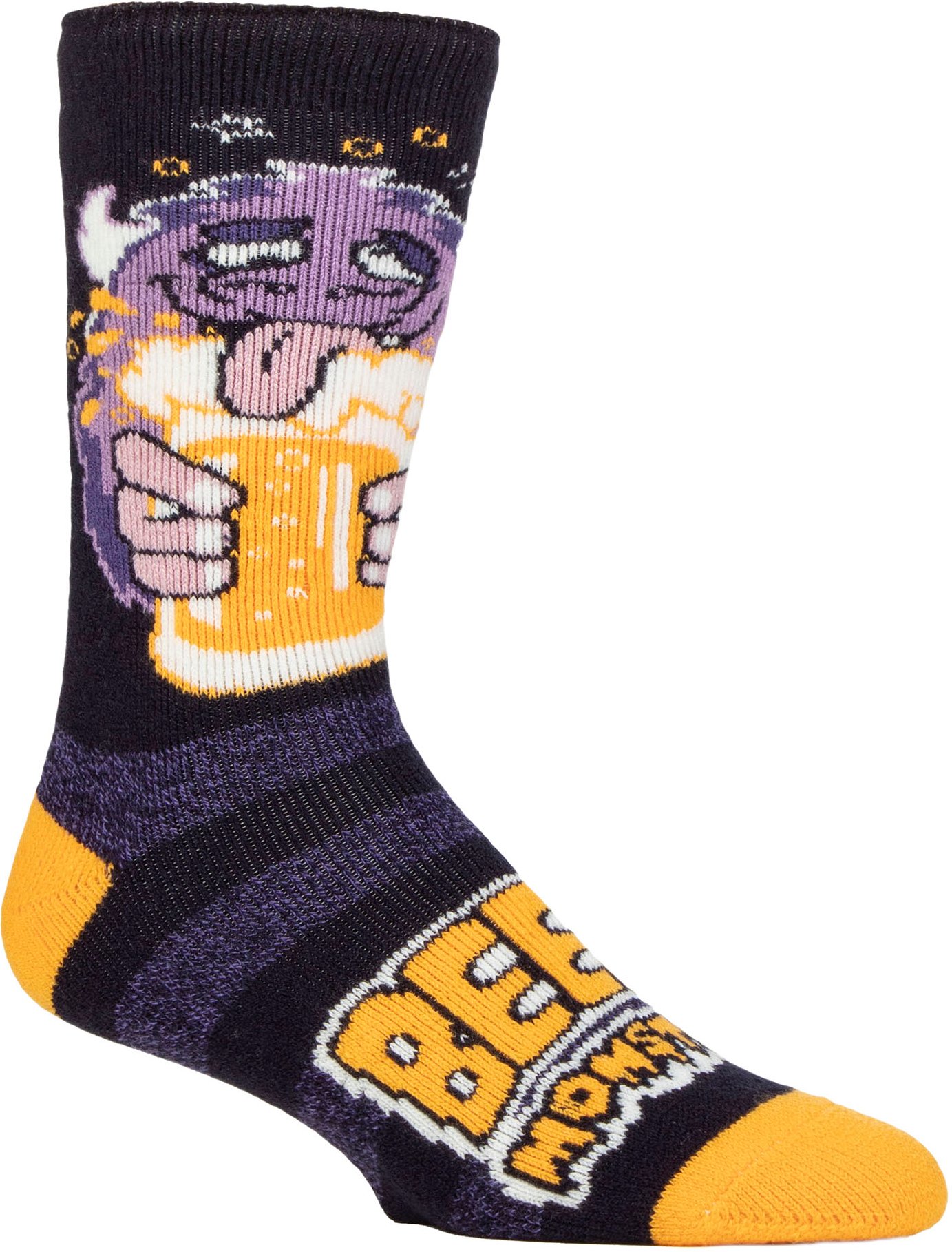 Thumbnail - Kuschelige Fleece-gefütterte Herren-Hobby-Socken | Neuheit Flauschige Thermosocken - Bier-Monster