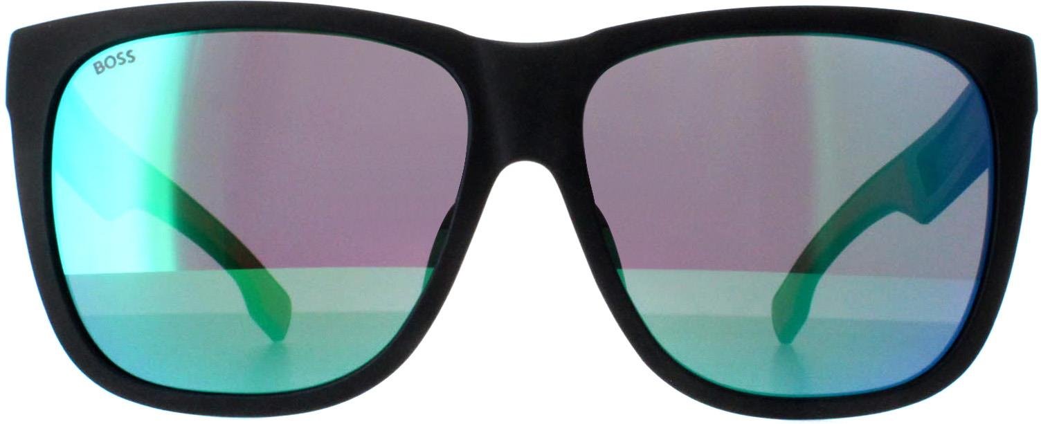 Hugo Boss BOSS 1453/F/S BLX matte schwarze rote grüne Mehrschicht-Sonnenbrille