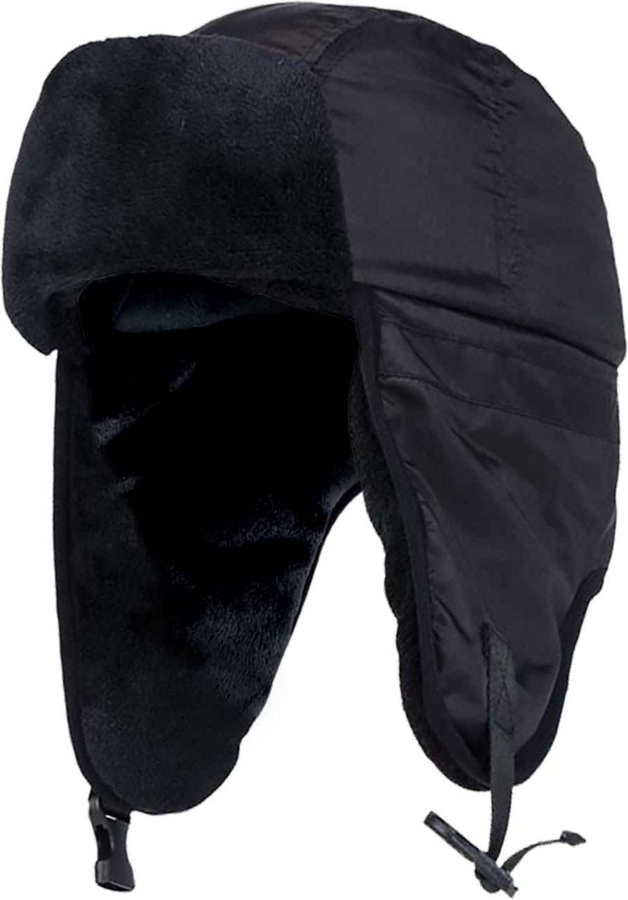 Wasserdichte Fleece gefütterte Herren Trapper Wintermütze