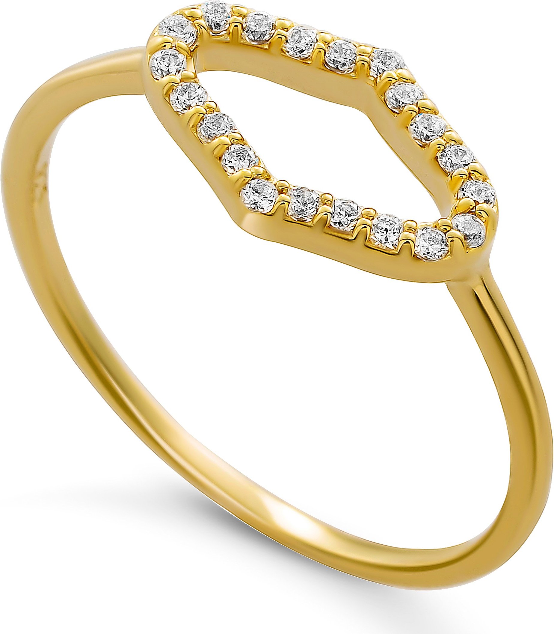 Orphelia 'Normandy' Damen-Ring aus 925er Sterlingsilber – Gold ZR-7574/G